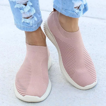 Pair of Women's Slip-On Casual Sneakers