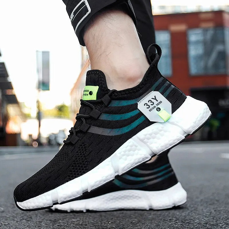 Pair of Men’s Breathable Classic Running Sneakers