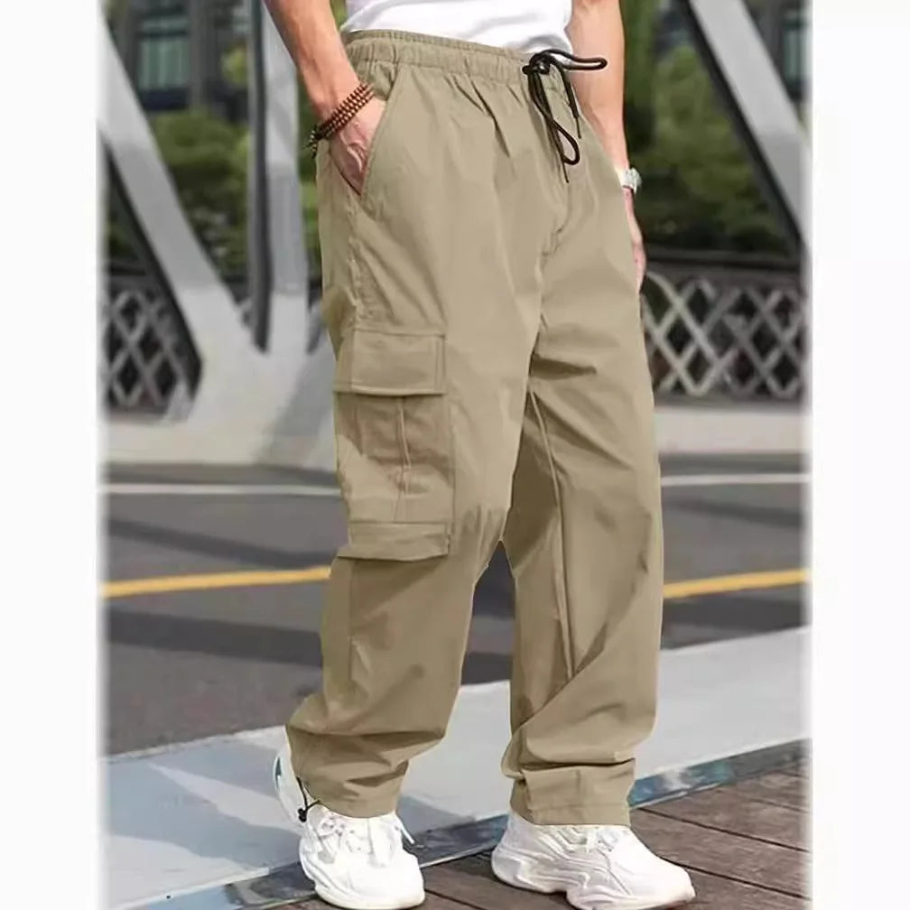 Men’s Loose Straight-Leg Casual Pants