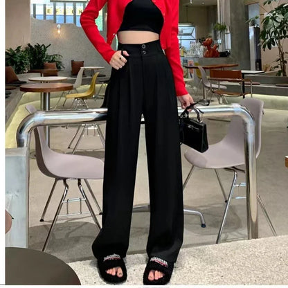 Elegant Wide-Leg High-Waist Pants