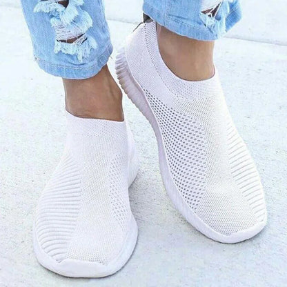 Pair of Women's Slip-On Casual Sneakers