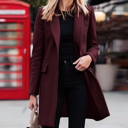 Women’s Long Blazer Trench Coat