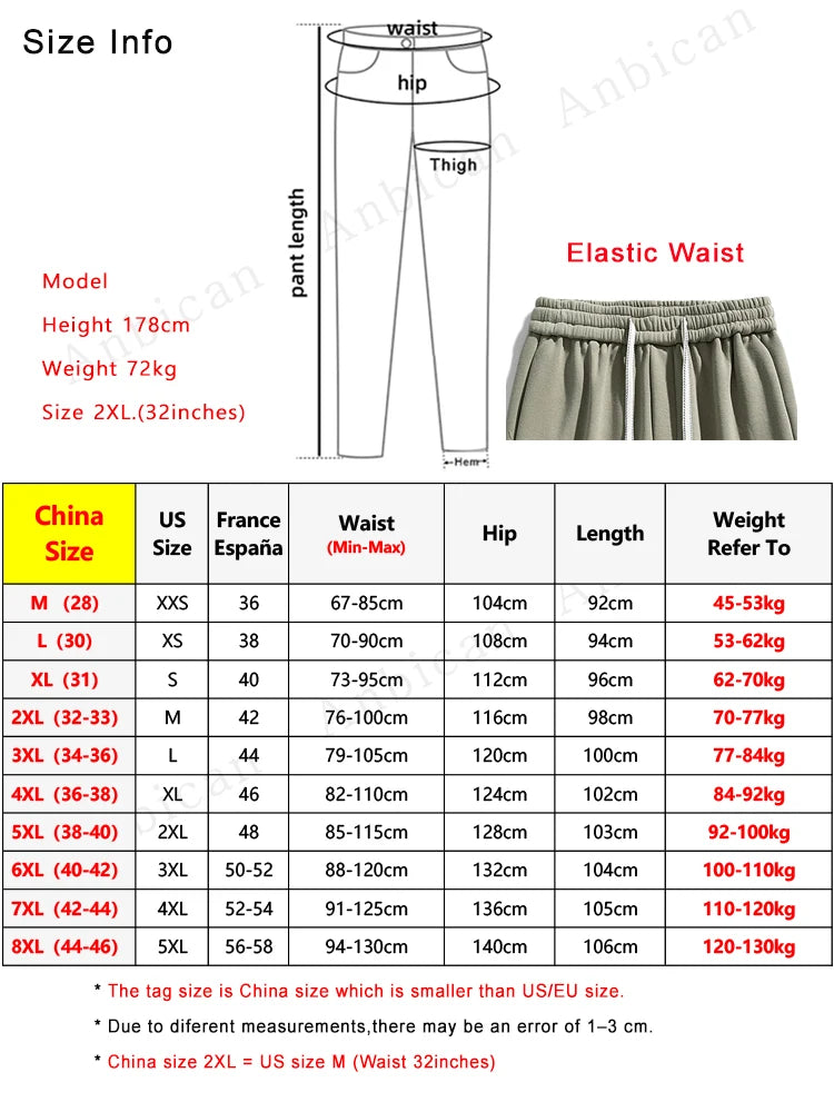 Big Size Men’s Casual Baggy Jogger Pants