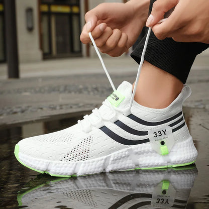 Pair of Men’s Breathable Classic Running Sneakers