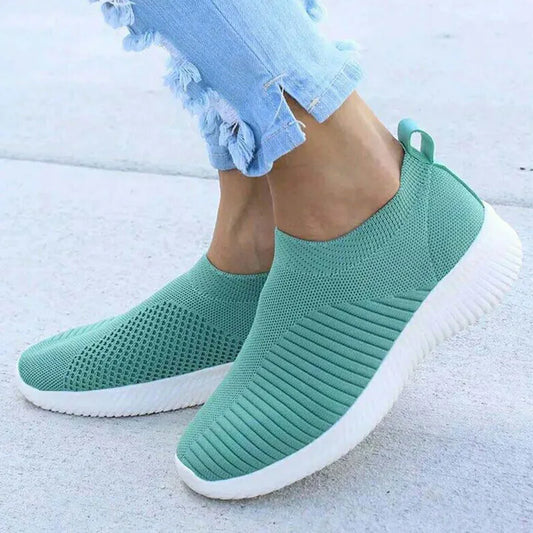 Pair of Women's Slip-On Casual Sneakers