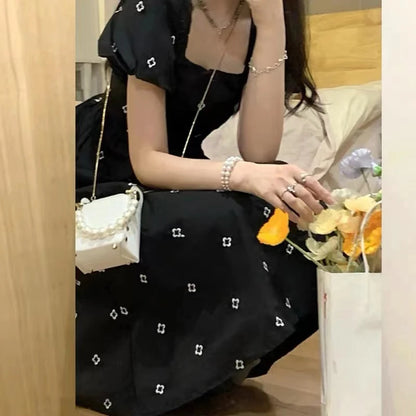 Elegant Floral Print Midi Dress