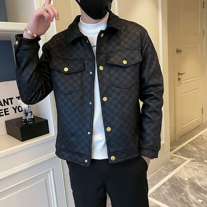 Men’s Light Luxury Lapel Collar Jacket