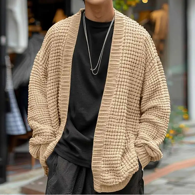 Men’s Fashion Hollow Design Cardigan