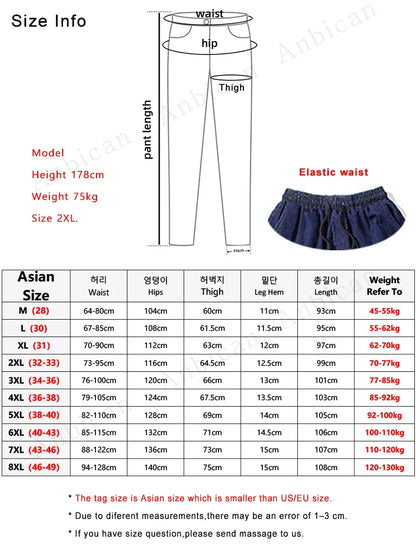 Men’s Plus Size Loose Harem Jeans