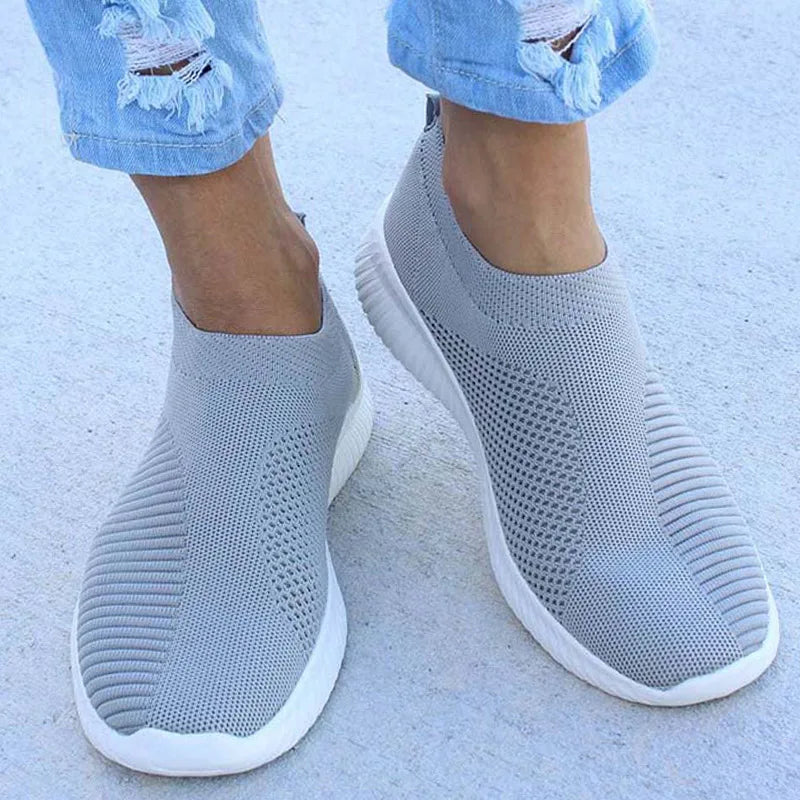 Pair of Women's Slip-On Casual Sneakers