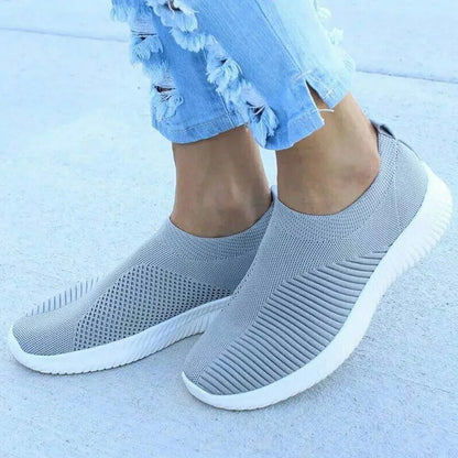 Pair of Women's Slip-On Casual Sneakers