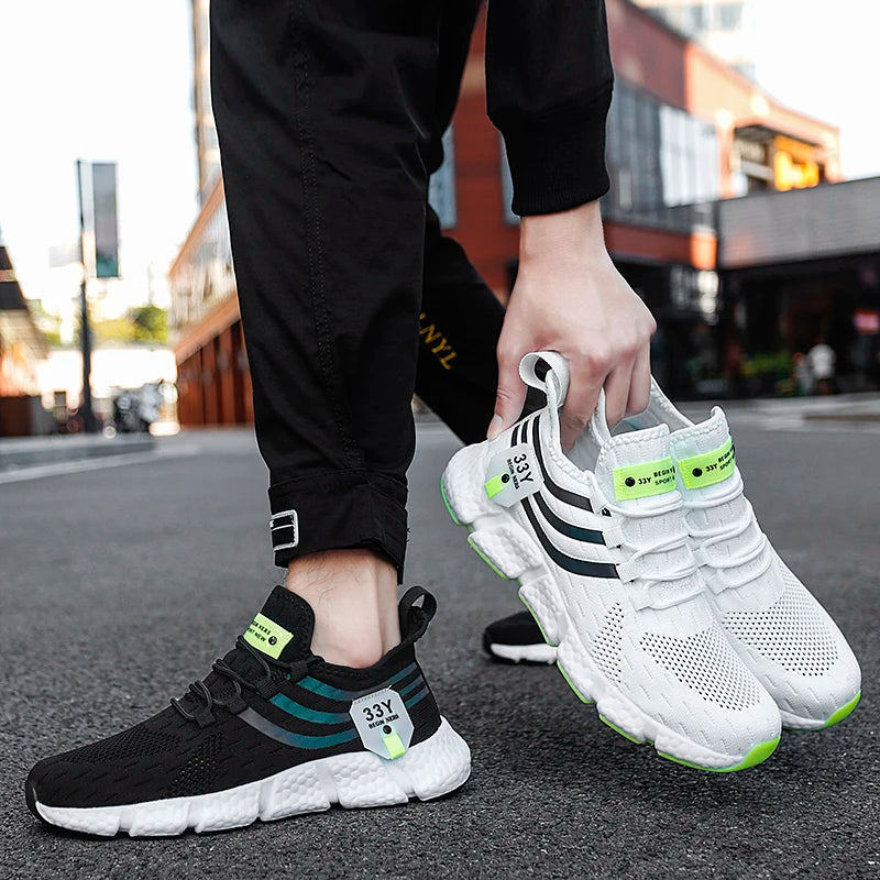 Pair of Men’s Breathable Classic Running Sneakers