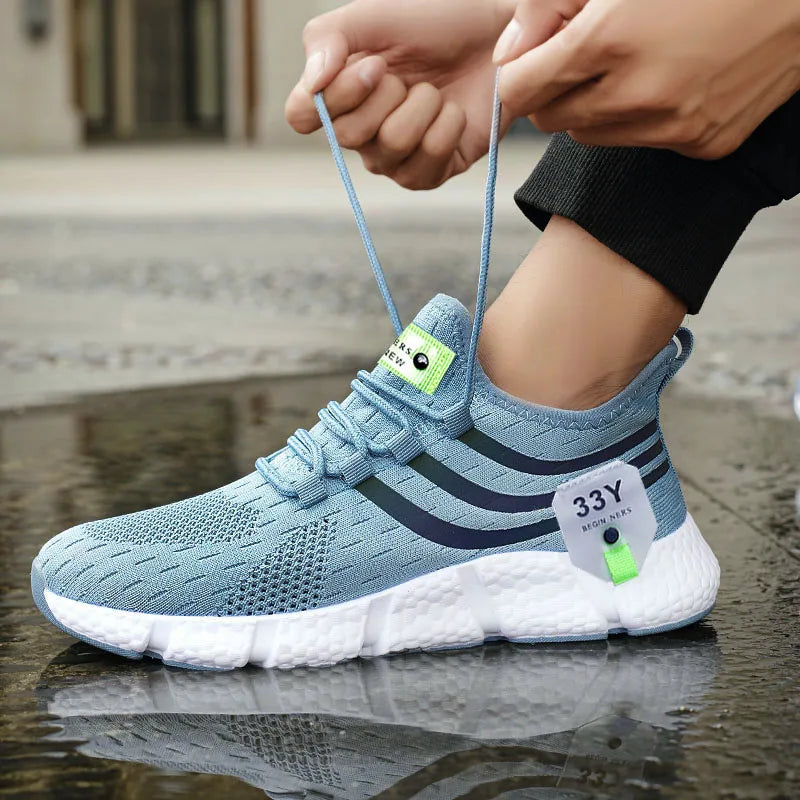 Pair of Men’s Breathable Classic Running Sneakers