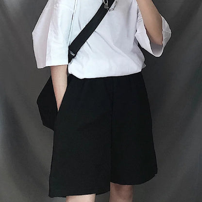 Women's Summer Gray Wide-Leg Shorts