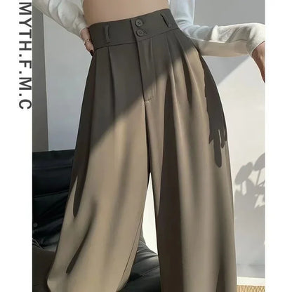 Elegant Wide-Leg High-Waist Pants