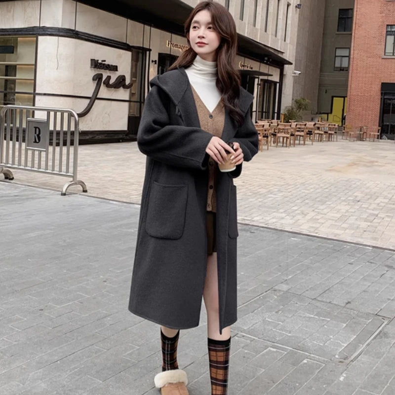 Women’s Hooded Long Coat