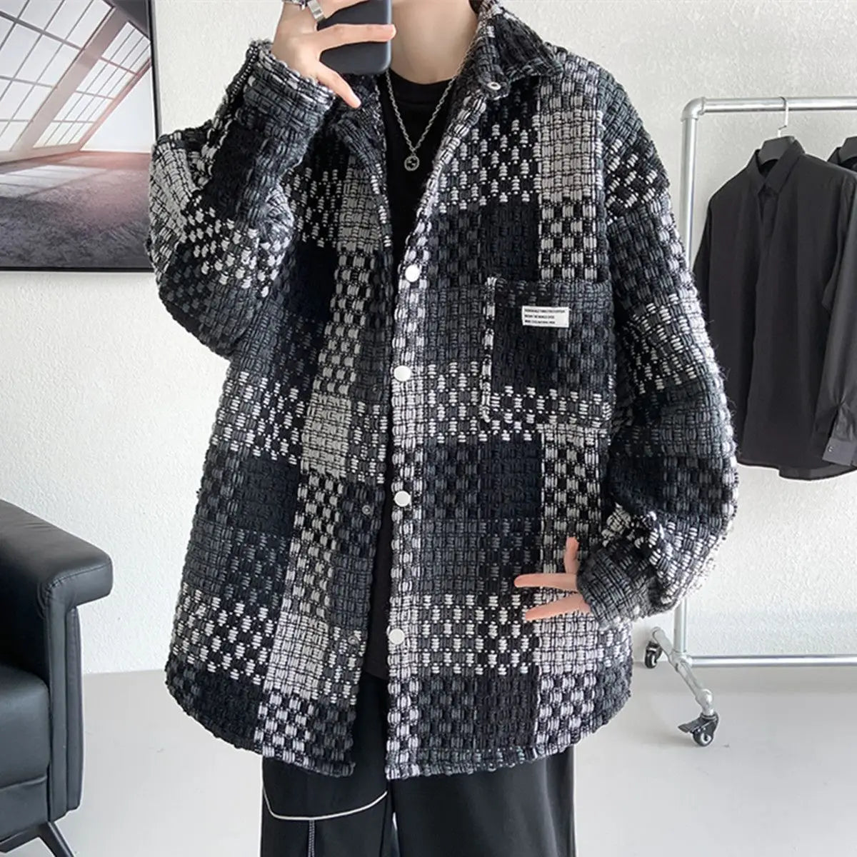 Men’s Retro Plaid Jacket