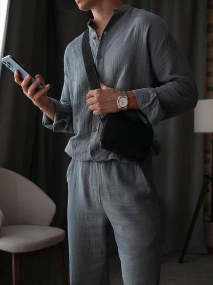 Men’s Cotton Two-Piece Suit