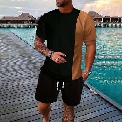 Simple Cross Printed Short-Sleeved T-Shirt