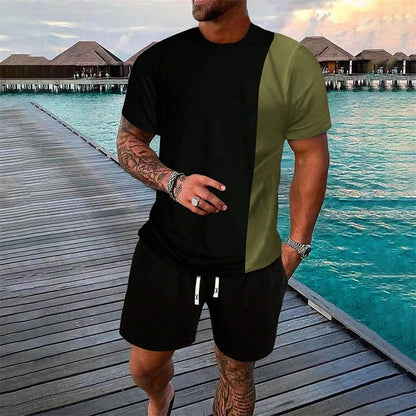 Simple Cross Printed Short-Sleeved T-Shirt
