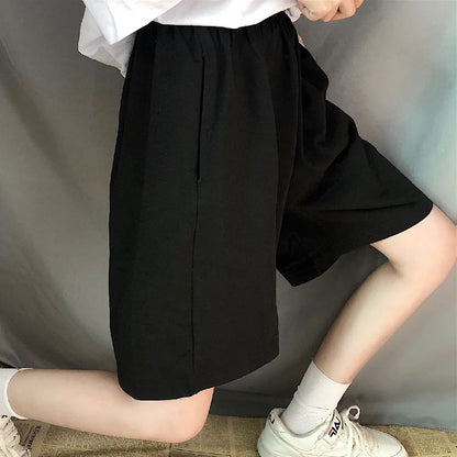 Women's Summer Gray Wide-Leg Shorts