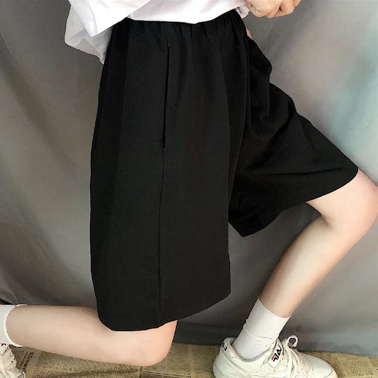 Women's Summer Gray Wide-Leg Shorts