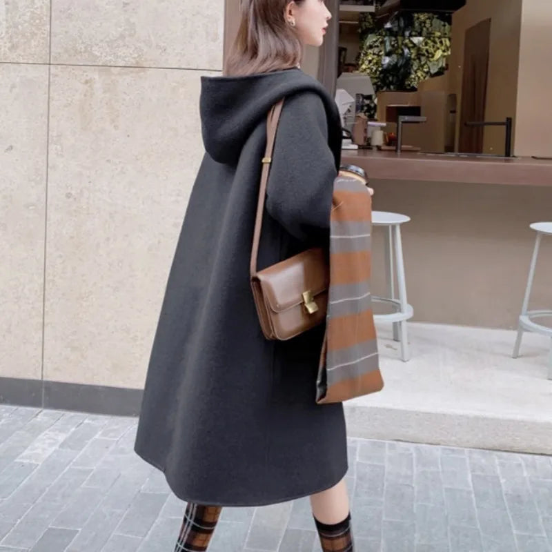 Women’s Hooded Long Coat