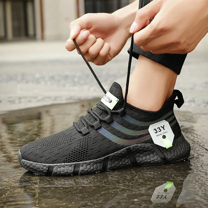 Pair of Men’s Breathable Classic Running Sneakers