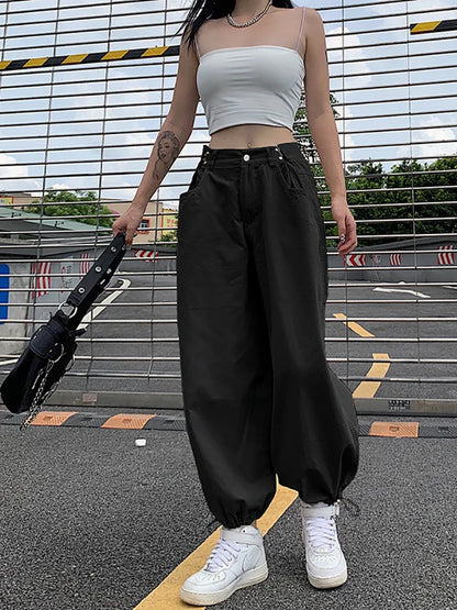 Y2K Khaki Oversized Cargo Pants