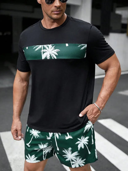 Men’s 3D Print Summer Sportswear Set