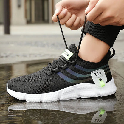 Pair of Men’s Breathable Classic Running Sneakers