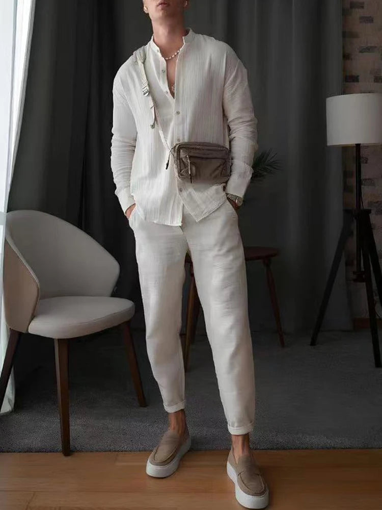 Men’s Cotton Two-Piece Suit